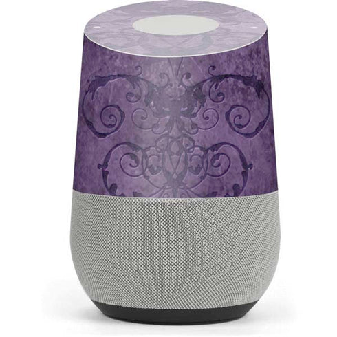 Brigid Ashwood Purple Damask Butterfly Google Home Skin